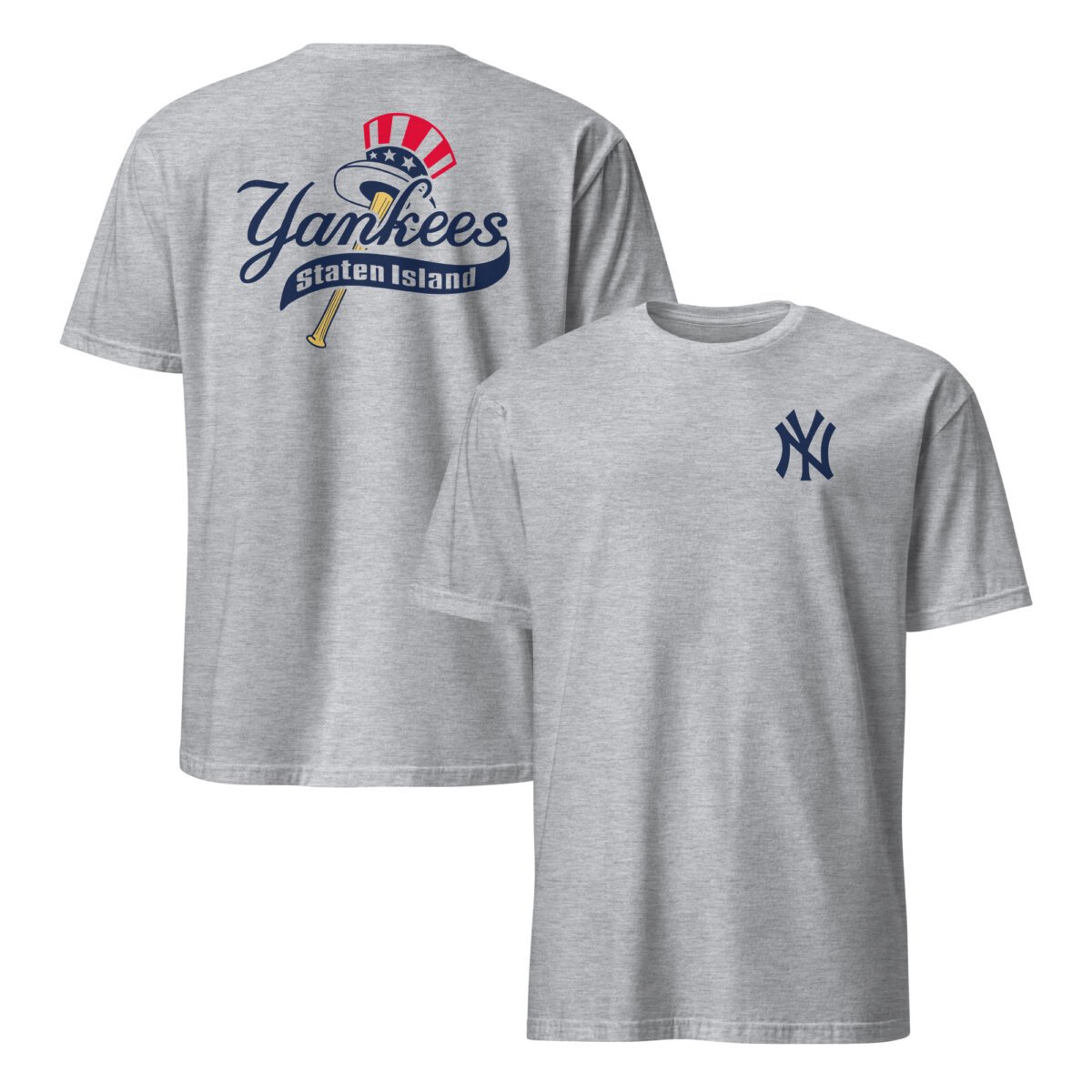 unisex-basic-softstyle-t-shirt-sport-grey-front-and-back-68a354c2f2c6e New York Yankees Shirt