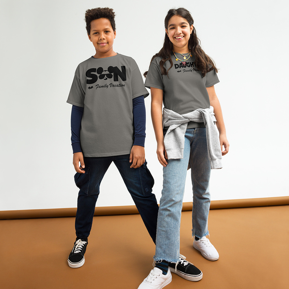 Son And Daughter Family Vacation Matching Kids Shirt