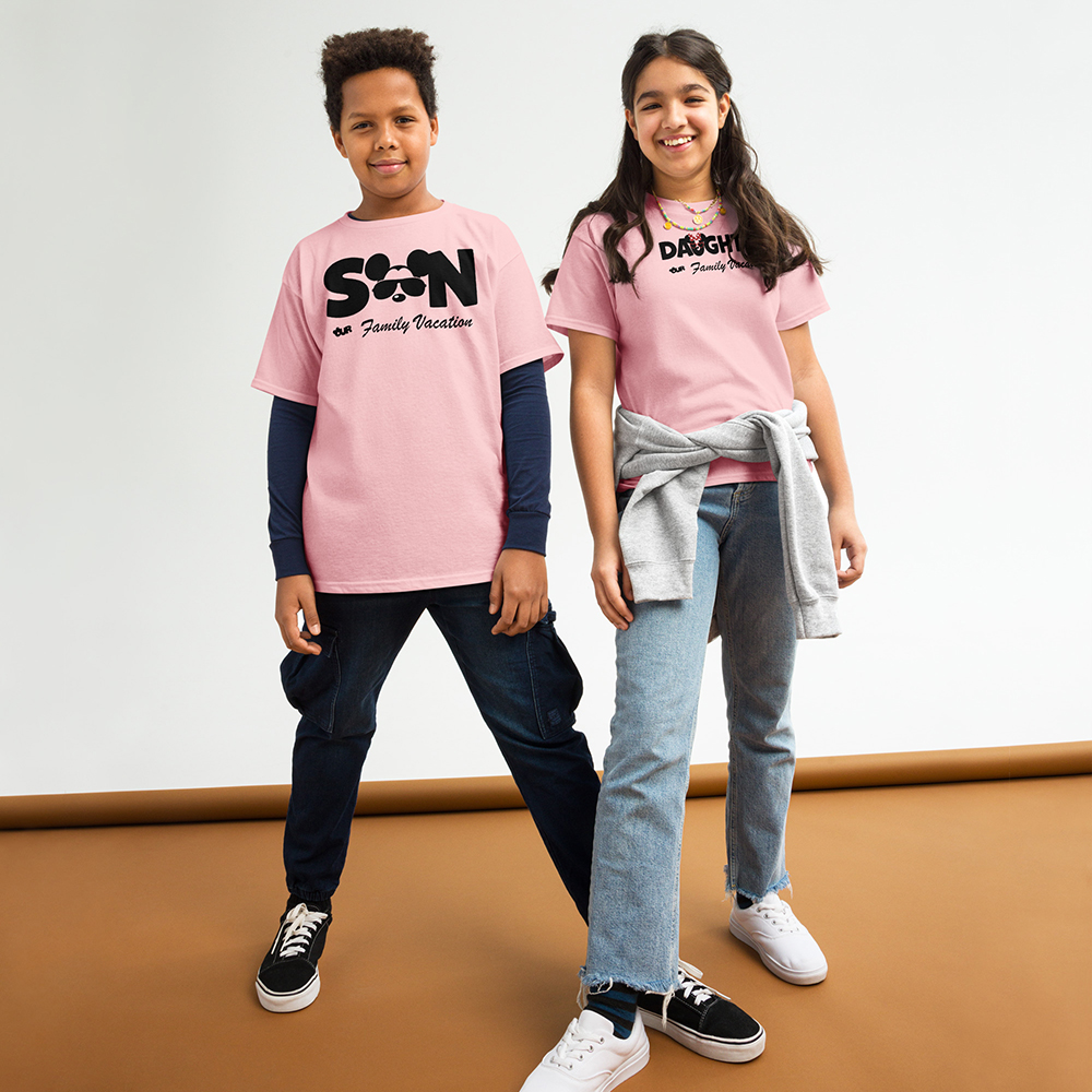 Son And Daughter Family Vacation Matching Kids Shirt