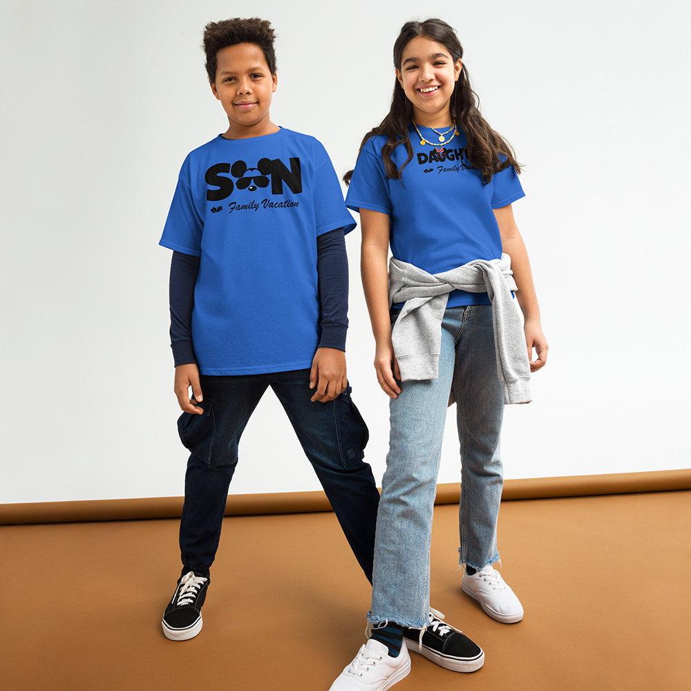 Son And Daughter Family Vacation Matching Kids Shirt