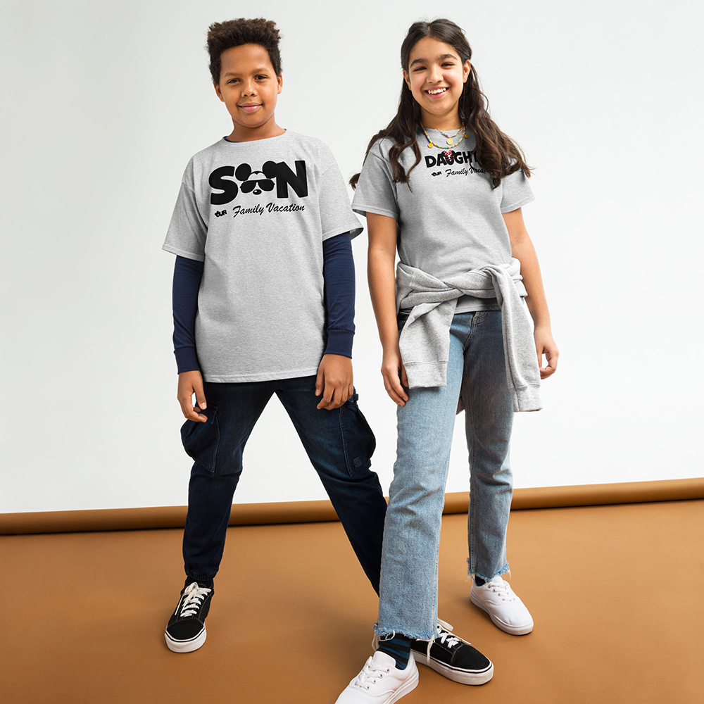 Son And Daughter Family Vacation Matching Kids Shirt