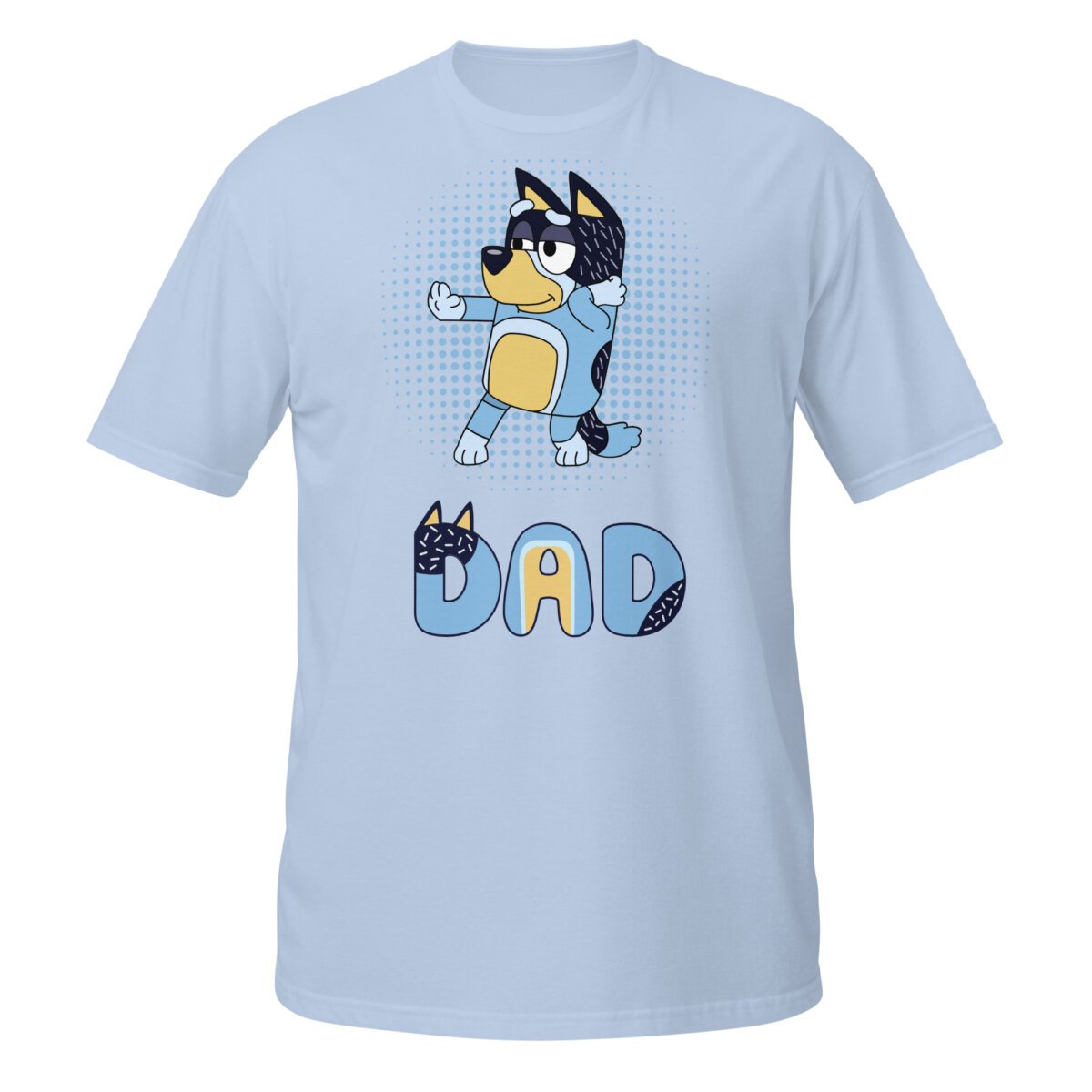 unisex-basic-softstyle-t-shirt-light-blue-front-693c3aa7091a1.jpg Bluey Dad T-Shirt