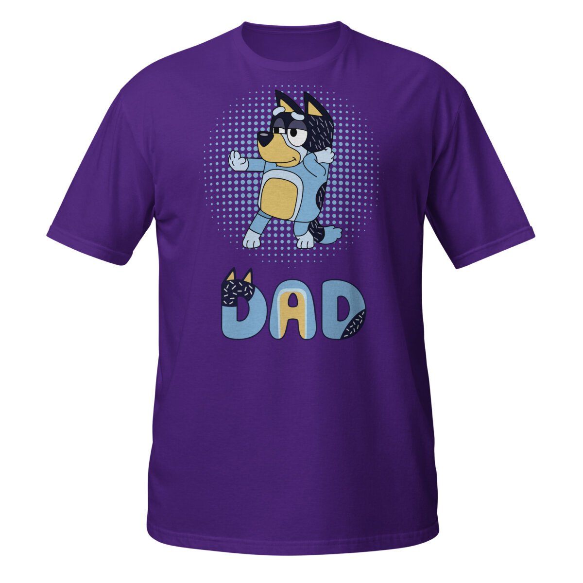unisex-basic-softstyle-t-shirt-purple-front-693c3aa6d6b78.jpg Bluey Dad T-Shirt