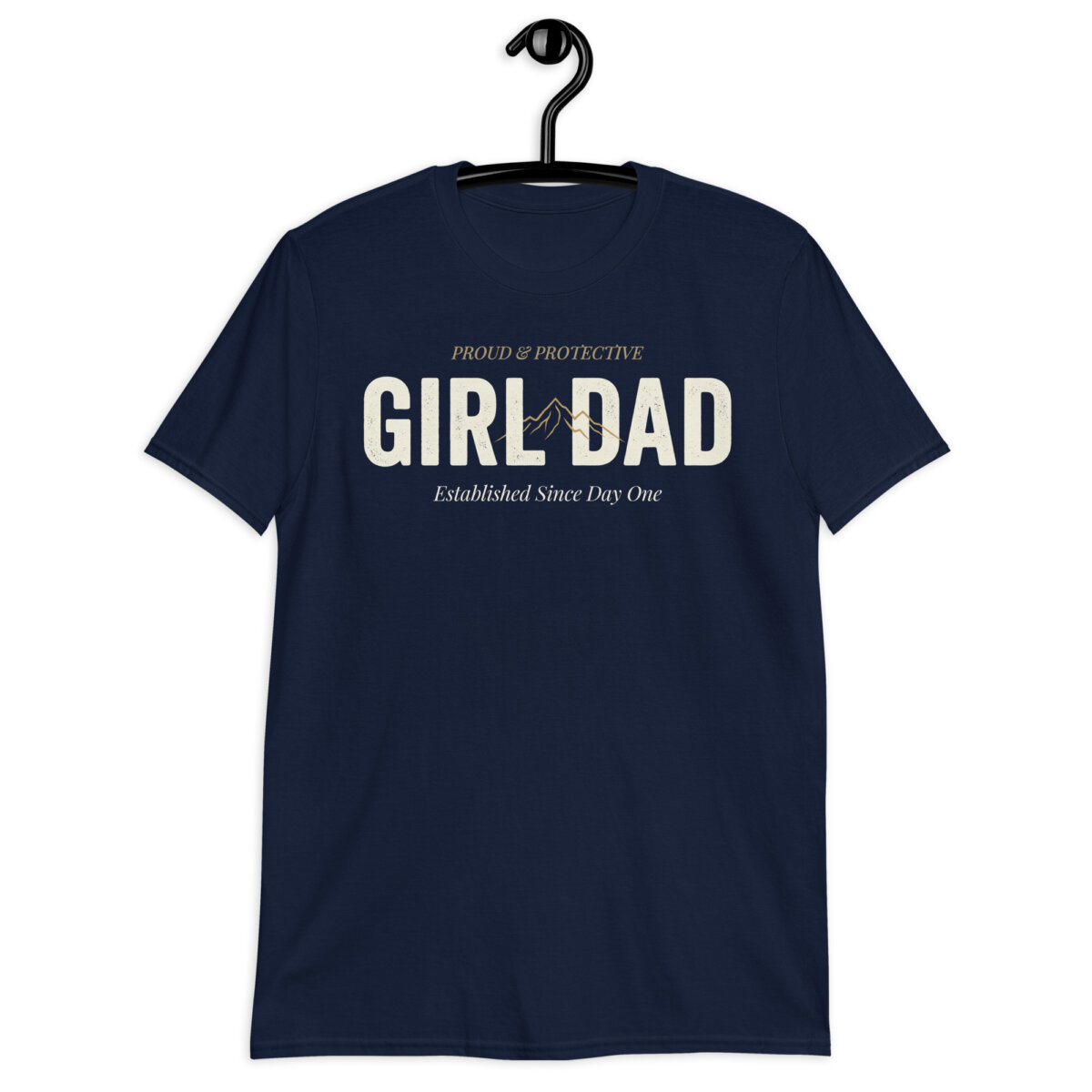 unisex-basic-softstyle-t-shirt-navy-front-6a0f0d55eac9b.jpg Girl Dad T-Shirt