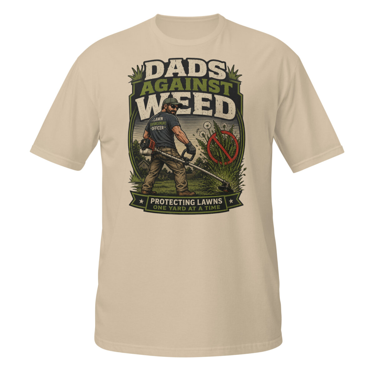 unisex-basic-softstyle-t-shirt-sand-front-6a19c10a6d95e.jpg Dads Against Weed Shirt