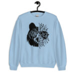 Cozy floral bear mom sweatshirt for women