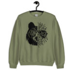 Cozy floral bear mom sweatshirt for women