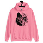 Cute floral bear mom hoodie gift idea