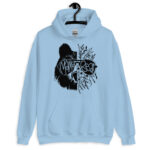 Cute floral bear mom hoodie gift idea
