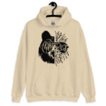 Cozy oversized Mama Bear hoodie for women