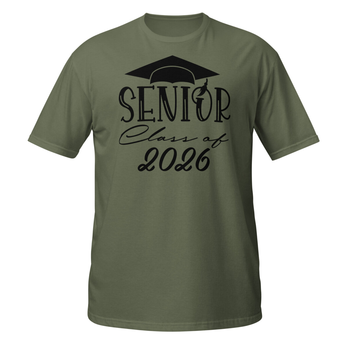 unisex-basic-softstyle-t-shirt-military-green-front-6a49107c7d701.jpg senior class of 2026 shirt