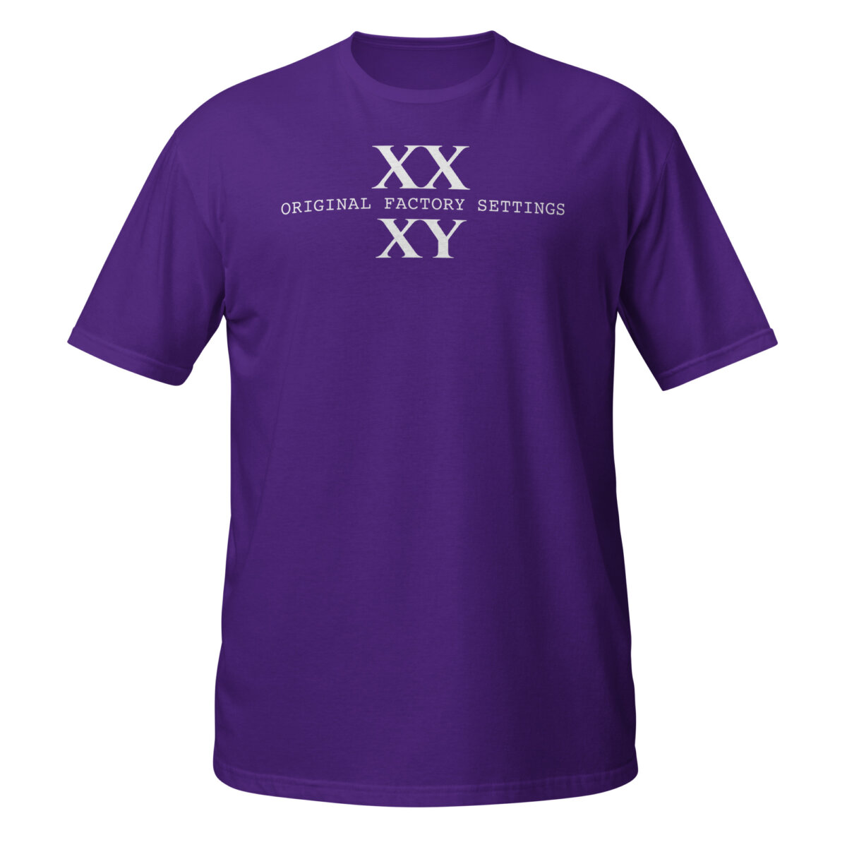 unisex-basic-softstyle-t-shirt-purple-front-6ad634b4096ba.jpg XX XY Shirt